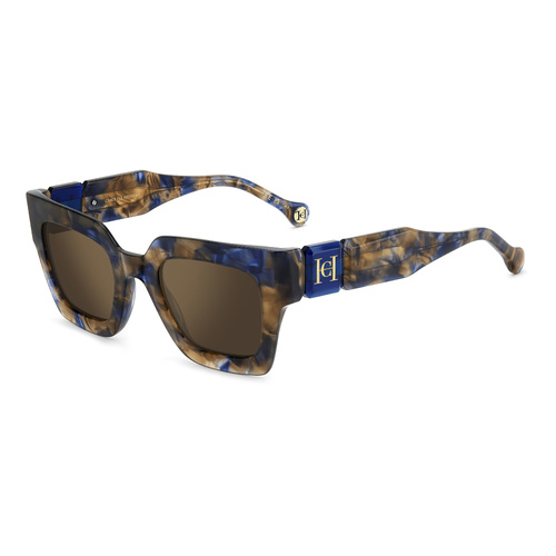 Carolina Herrera HER 0328/S JBW VP 49 Blue Havana / Gold Mirror Lenses