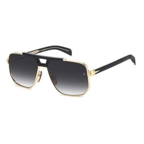 David Beckham DB 7157/S RHL 9O 61 Gold Black / Dark Grey Gradient Lenses