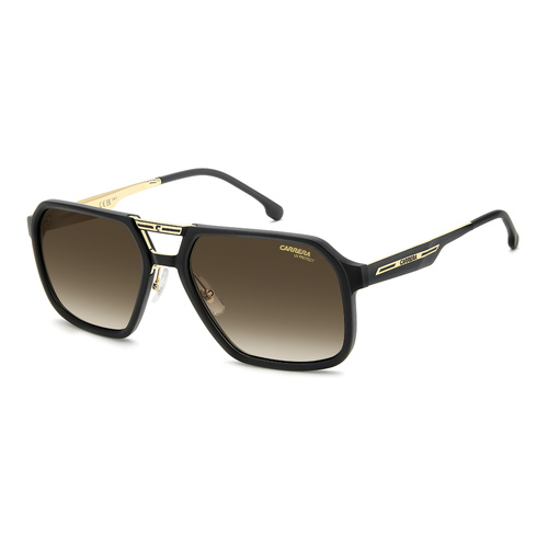 Carrera Victory C 27/S I46 86 59 Matte Black Gold / Black Brown Green Gradient Lenses