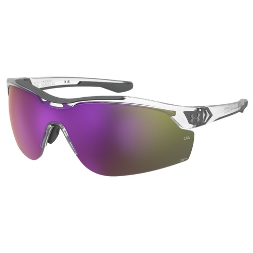 Under Armour UA Yard Pro 2 MNG PC 99 Crystal Black / Violet Blue Mirror Lenses