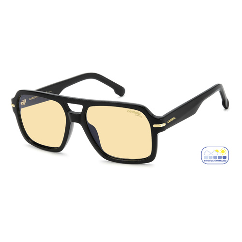 Carrera 377/S 807 4A 56 Black / Yellow Photochromic Lenses