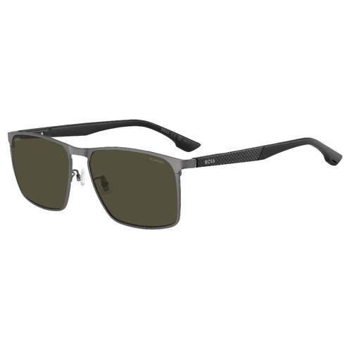 Hugo Boss BOSS 1913/G/S R80 L7 60 Matte Dark Ruthenium / Green Polarised Lenses