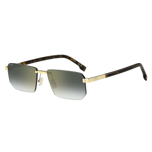 Hugo Boss BOSS 1918/S J5G D6 57 Gold / Green Gradient w Mirror Lenses