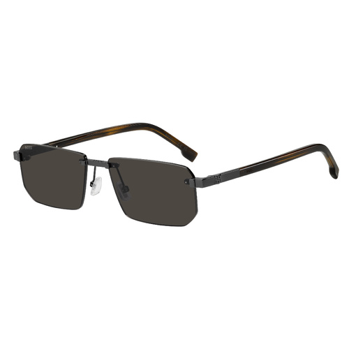 Hugo Boss BOSS 1918/S V81 IR 57 Dark Ruthenium Black / Grey Lenses