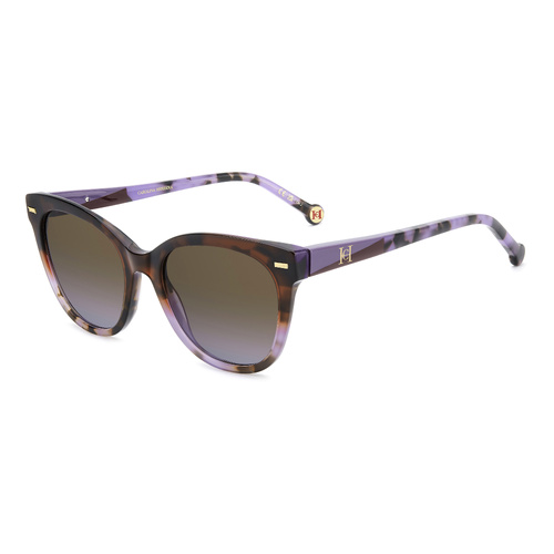 Carolina Herrera HER 0360/S 52A QR 53 Burgundy Violet Havana / Brown Violet Gradient Lenses