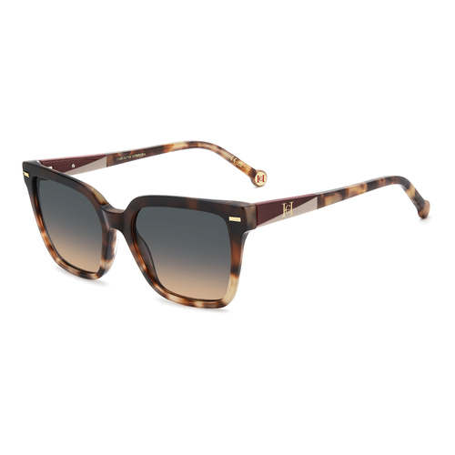 Carolina Herrera HER 0361/S 3ZK TH 54 Burgundy Havana / Green Orange Gradient Lenses