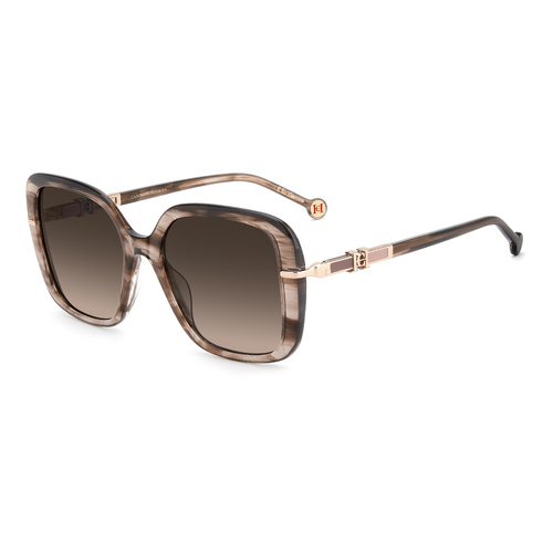 Carolina Herrera HER 0380/G/S EX4 HA 55 Brown Horn / Brown Gradient Lenses
