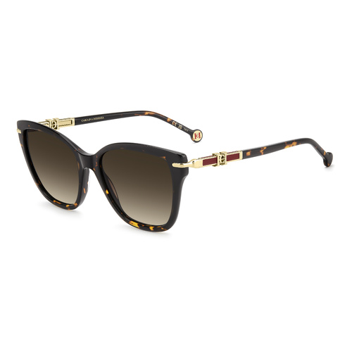 Carolina Herrera HER 0379/S 086 HA 55 Havana / Brown Gradient Lenses
