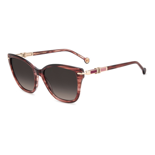 Carolina Herrera HER 0379/S 573 HA 55 Red Horn / Brown Gradient Lenses