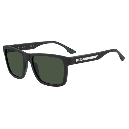 Hugo Boss BOSS 1907/S 807 QT 56 Black / Green Lenses
