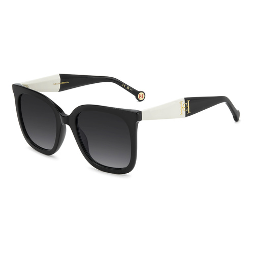 Carolina Herrera HER 0375/G/S 80S 9O 55 Black White / Dark Grey Gradient Lenses