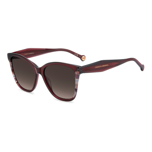 Carolina Herrera HER 0390/S LHF HA 56 Burgundy / Brown Gradient Lenses
