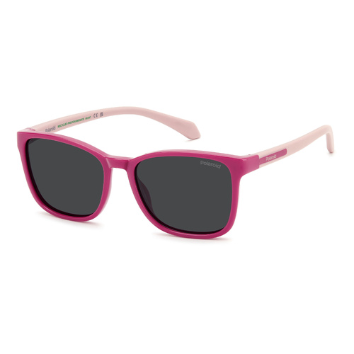 Polaroid Kids PLD 8077/S 35J M9 49 Pink / Grey Polarised Lenses
