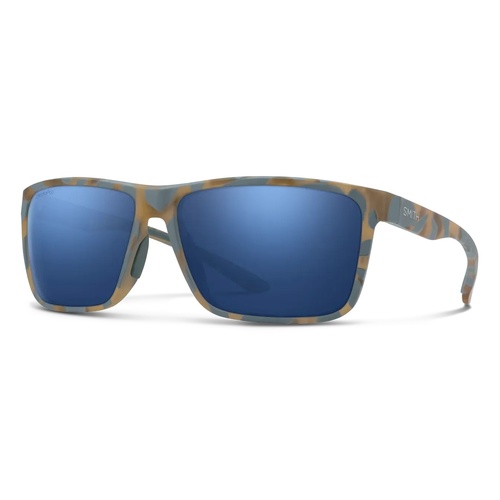 Smith Riptide/S U1F 4J 61 Matte Flint Tarmac Tortoise / Dark Blue Mirror Chromapop Polarised Lenses