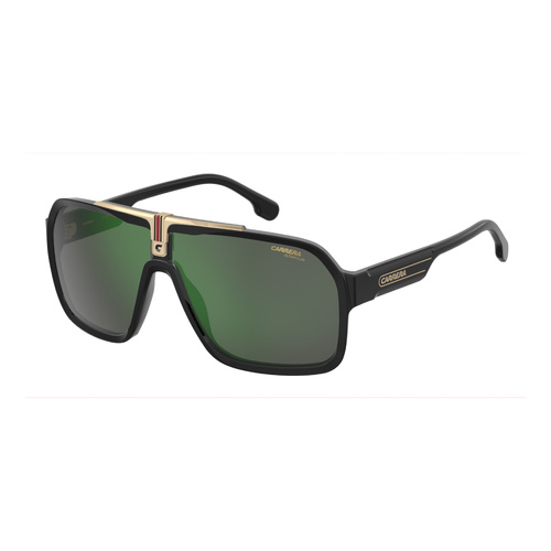 Carrera 1014/N/S 2M2 Q3 64 Black & Gold / Grey Green Mirror Polarised Lenses