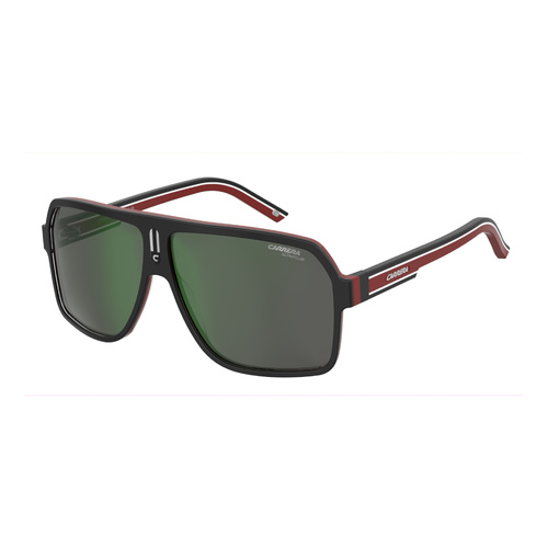 Carrera 27/N/S OIT Q3 62 Black & Red / Grey Green Mirror Polarised Lenses