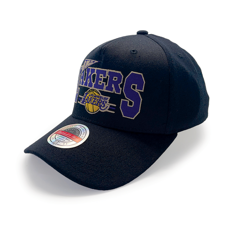 Mitchell & Ness Los Angeles Lakers NBA Classic Red Pennant Snapback Black OSFM MNLL2096