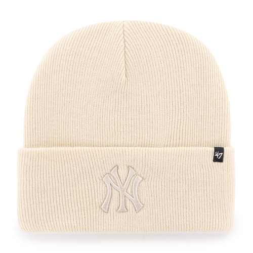 47 Brand New York Yankees Cuff Knit Beanie Haymaker Natural/Bone OSFM
