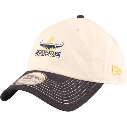 New Era North Queensland Cowboys Casual Classic Two Tone Chrome Contrast Beige OSFM