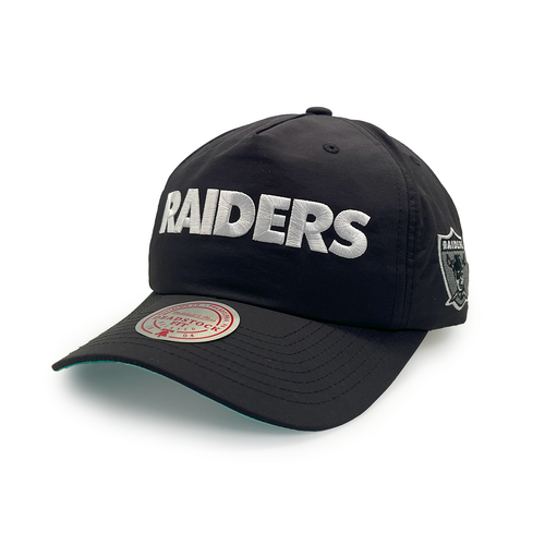 Mitchell & Ness Oakland Raiders Deadstock Origins Nylon Stacked Black OSFM