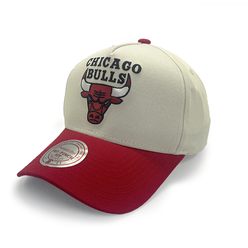 Mitchell & Ness Chicago Bulls Pro Pinch Evergreen White Cream/Red OSFM