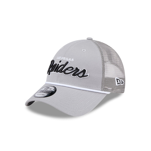 New Era Las Vegas Raiders 9Forty Trucker Script Grey OSFM