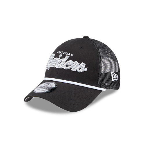 New Era Las Vegas Raiders 9Forty Trucker Script Black OSFM