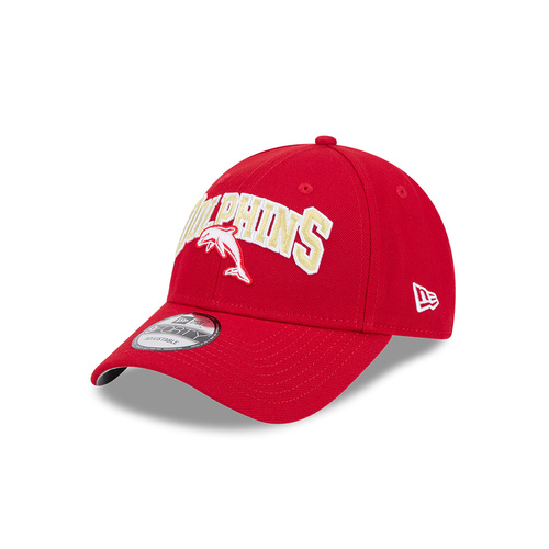 New Era The Dolphins 9Forty Logo Arch Red OSFM