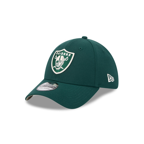 New Era Las Vegas Raiders 39Thirty Ivory Logo Dark Green M/L