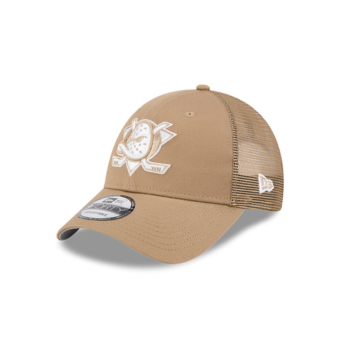 New Era Anaheim Ducks 9Forty Trucker Khaki OSFM