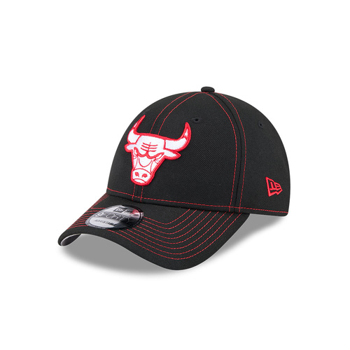 New Era Chicago Bulls 9Forty Team Contrast Stitch Black OSFM