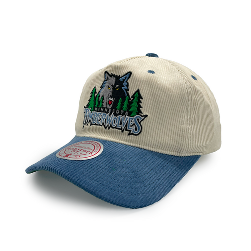 Mitchell & Ness Minnesota Timberwolves Deadstock Origins Cord 20th Season White Cream/Blue OSFM