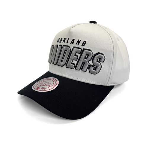 Mitchell & Ness Las Vegas Raiders Pro Pinch Draft Day Vintage White/Black OSFM