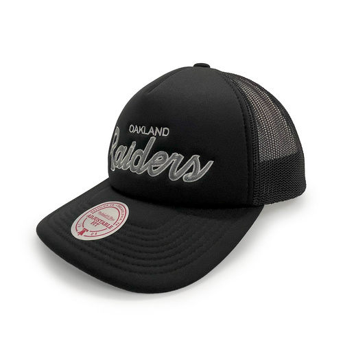 Mitchell & Ness Las Vegas Raiders Trucker Classic Script Black OSFM