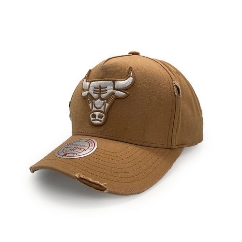 Mitchell & Ness Chicago Bulls Pro Pinch Damaged Brown OSFM
