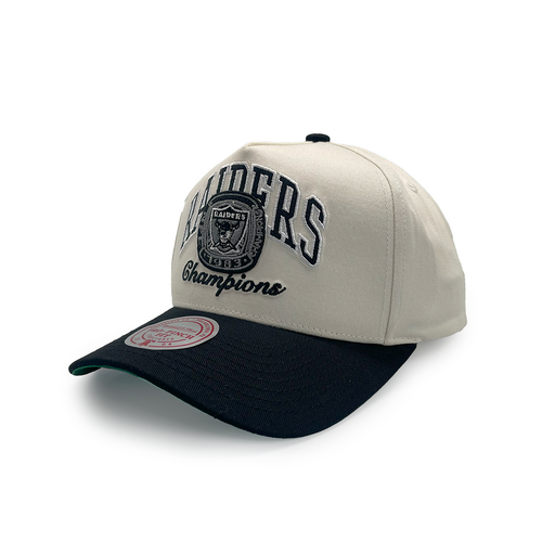 Mitchell & Ness Las Vegas Raiders Pro Pinch Champions White Cream/Black OSFM