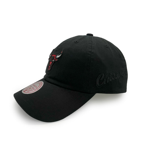 Mitchell & Ness Chicago Bulls Dad Hat Team Logo Black OSFM