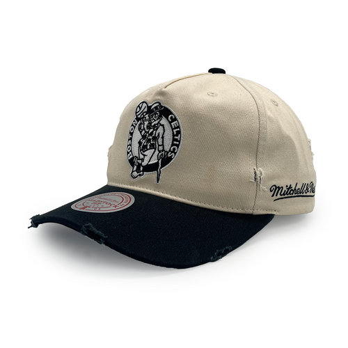 Mitchell & Ness Boston Celtics Deadstock Origins Distressed Patch Vintage White/Washed Black OSFM