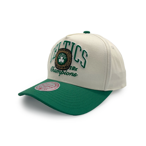 Mitchell & Ness Boston Celtics Pro Pinch Champions White Cream/Green OSFM
