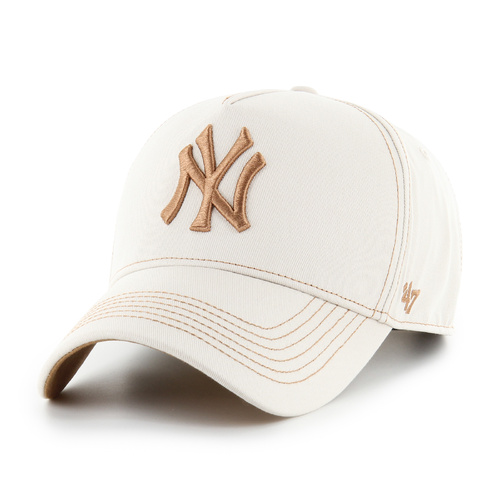 47 Brand New York Yankees MVP DT Contrast Stitch Bone/Camel OSFM