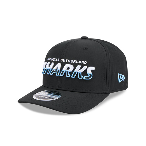 New Era Cronulla Shark 9Seventy Prolite Split Script Black OSFM
