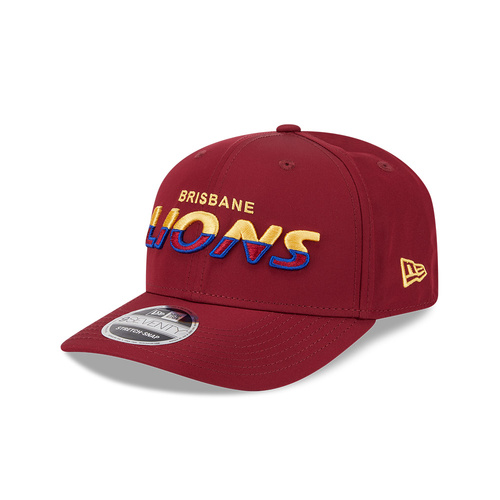 New Era Brisbane Lions 9Seventy Prolite Split Script Maroons OSFM