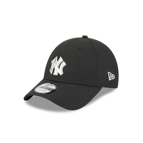New Era New York Yankees 9Forty Liquid Metal Logo Black OSFM