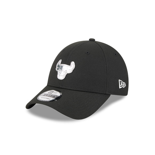New Era Chicago Bulls 9Forty Liquid Metal Logo Black OSFM