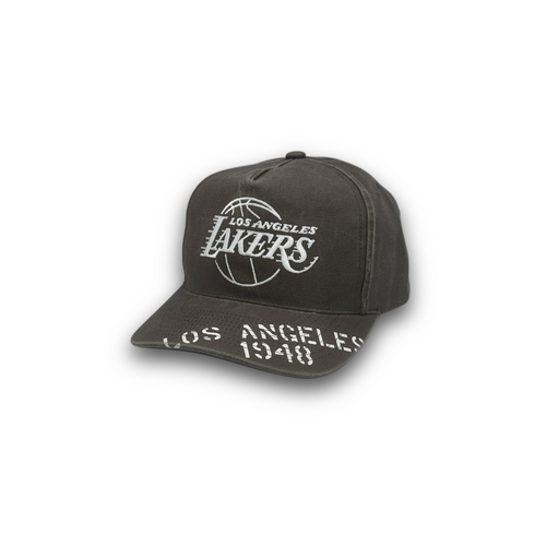 Mitchell & Ness Los Angeles Lakers Pro Pinch Stencil Pro Washed Chocolate OSFM