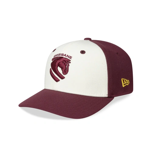 New Era Brisbane Broncos 9Seventy SS Two-Tone Contrast Chrome/Maroon OSFM