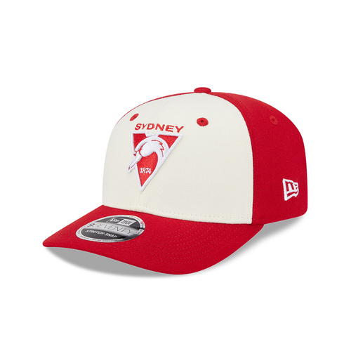 New Era Sydney Swans 9Seventy SS AFL26 Two-Tone Contrast Chrome/Red OSFM