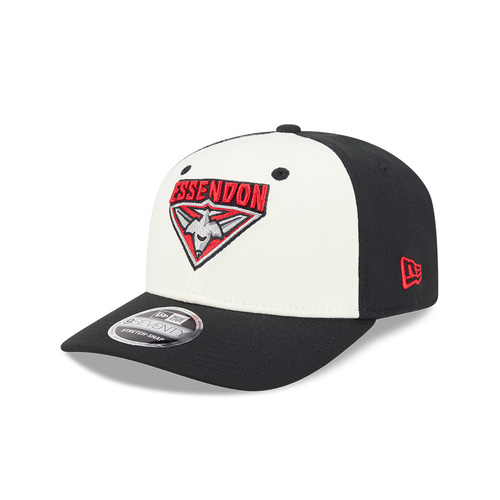 New Era Essendon Bombers 9Seventy SS NRL26 Two-Tone Contrast Chrome/Red OSFM