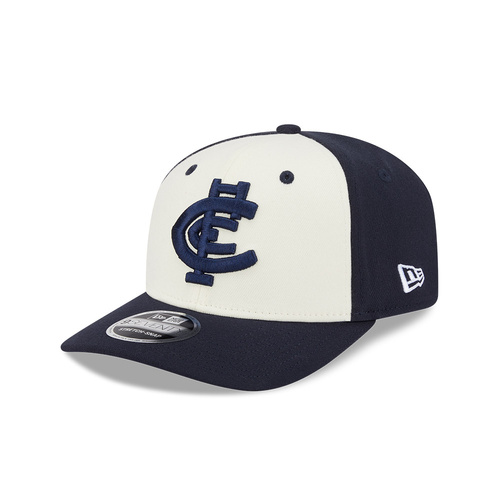 New Era Carlton Blues 9Seventy SS NRL26 Two-Tone Contrast Chrome/Navy OSFM
