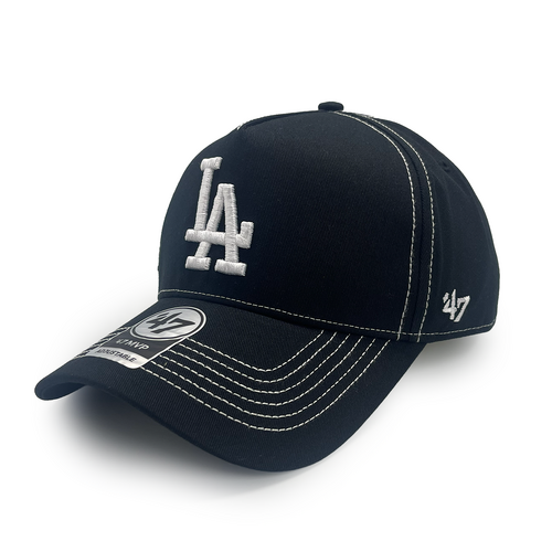 47 Brand Los Angeles Dodgers MVP DT Contrast Black OSFM
